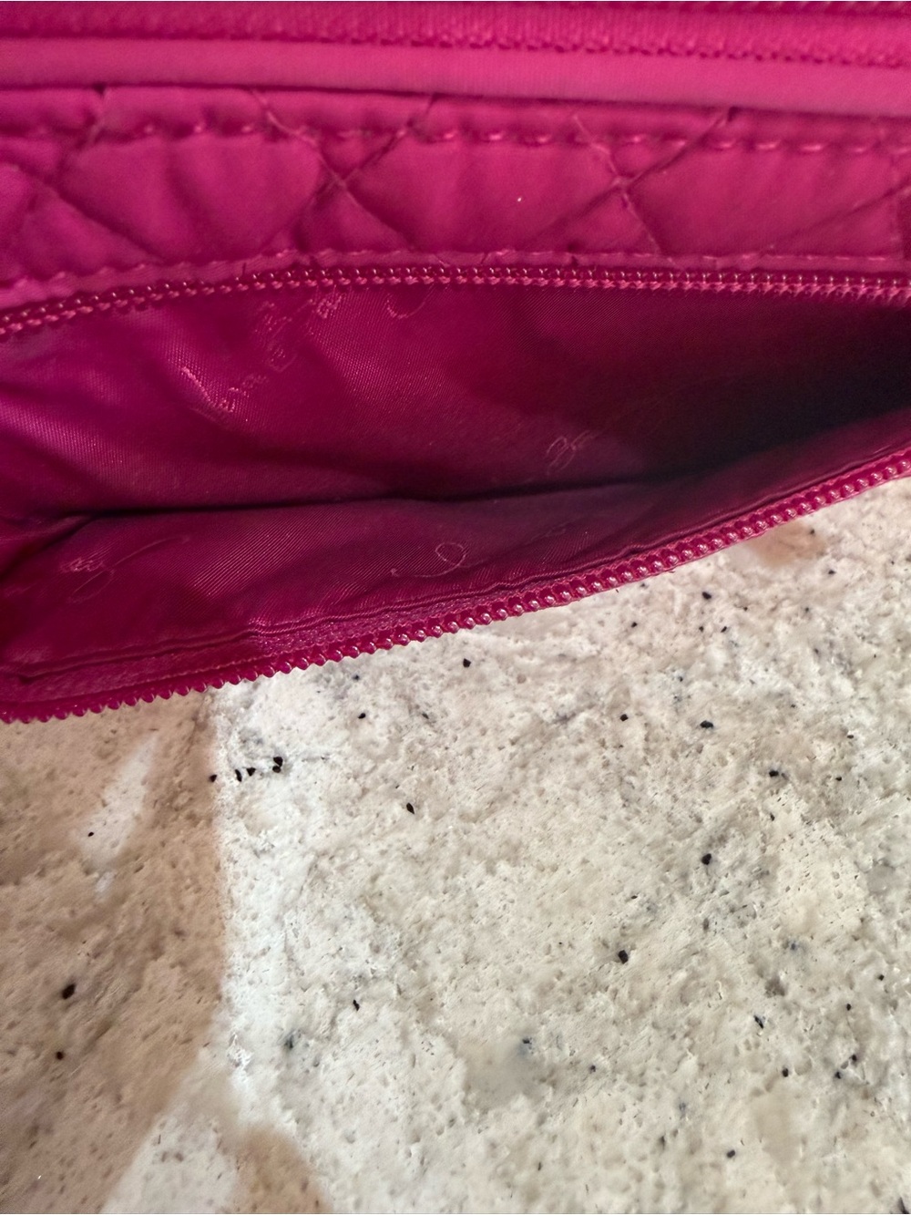 Vera Bradley Turn Lock Wallet - Fuchsia - Picture 6 of 7